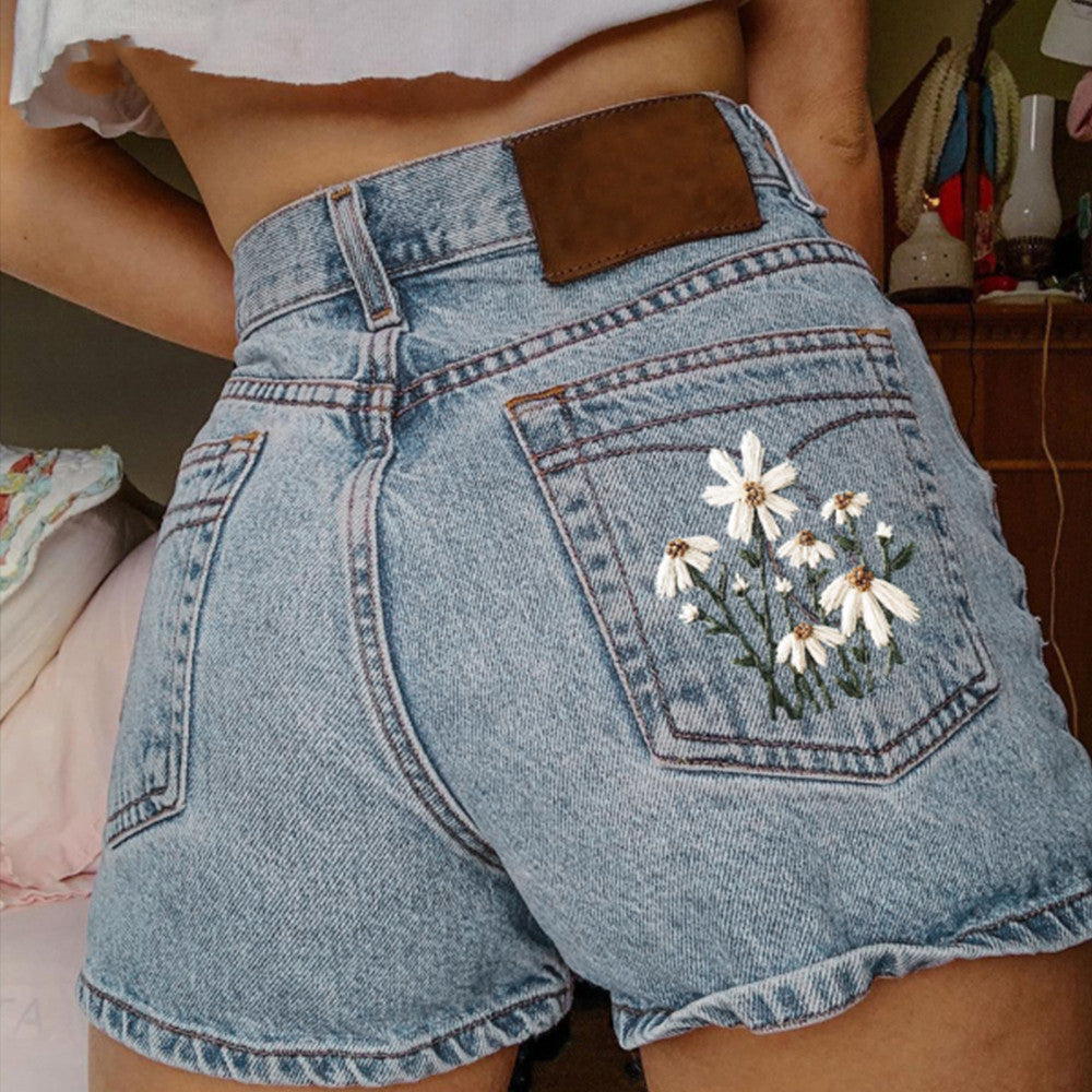 Stuttgart | Relaxed Women's Hohe Taille Mode Denim Shorts