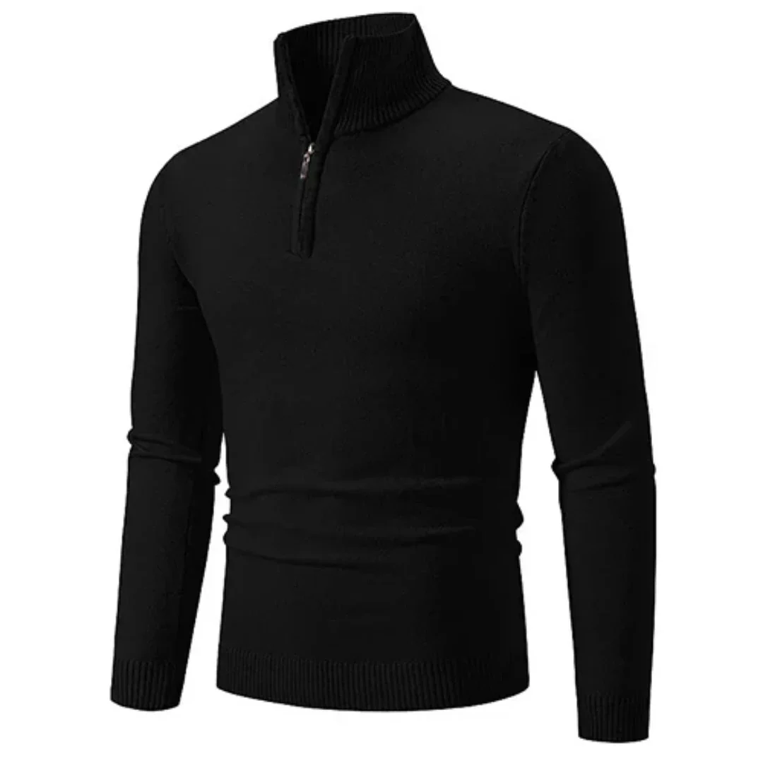 Adeel | Herren Halb Rollkragen Pullover | Warme