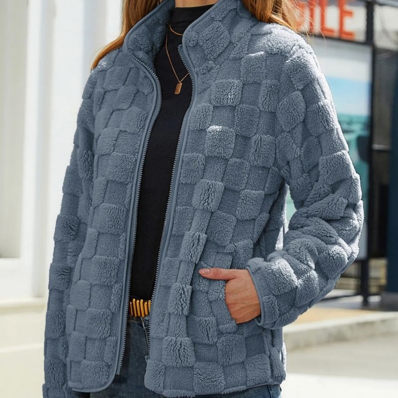 Superweiche Kurze Fleecejacke Für Gemütlichen Winterstil Für Frauen