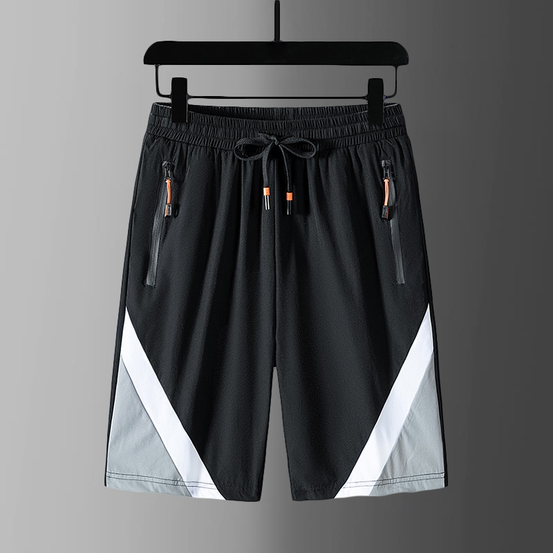 Russel - Schwarze Herren-Sportshorts