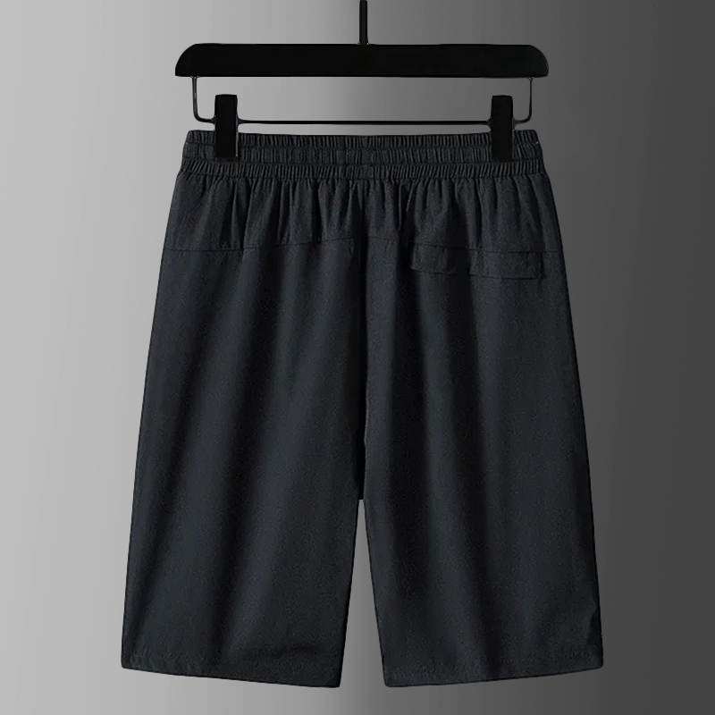 Russel - Schwarze Herren-Sportshorts