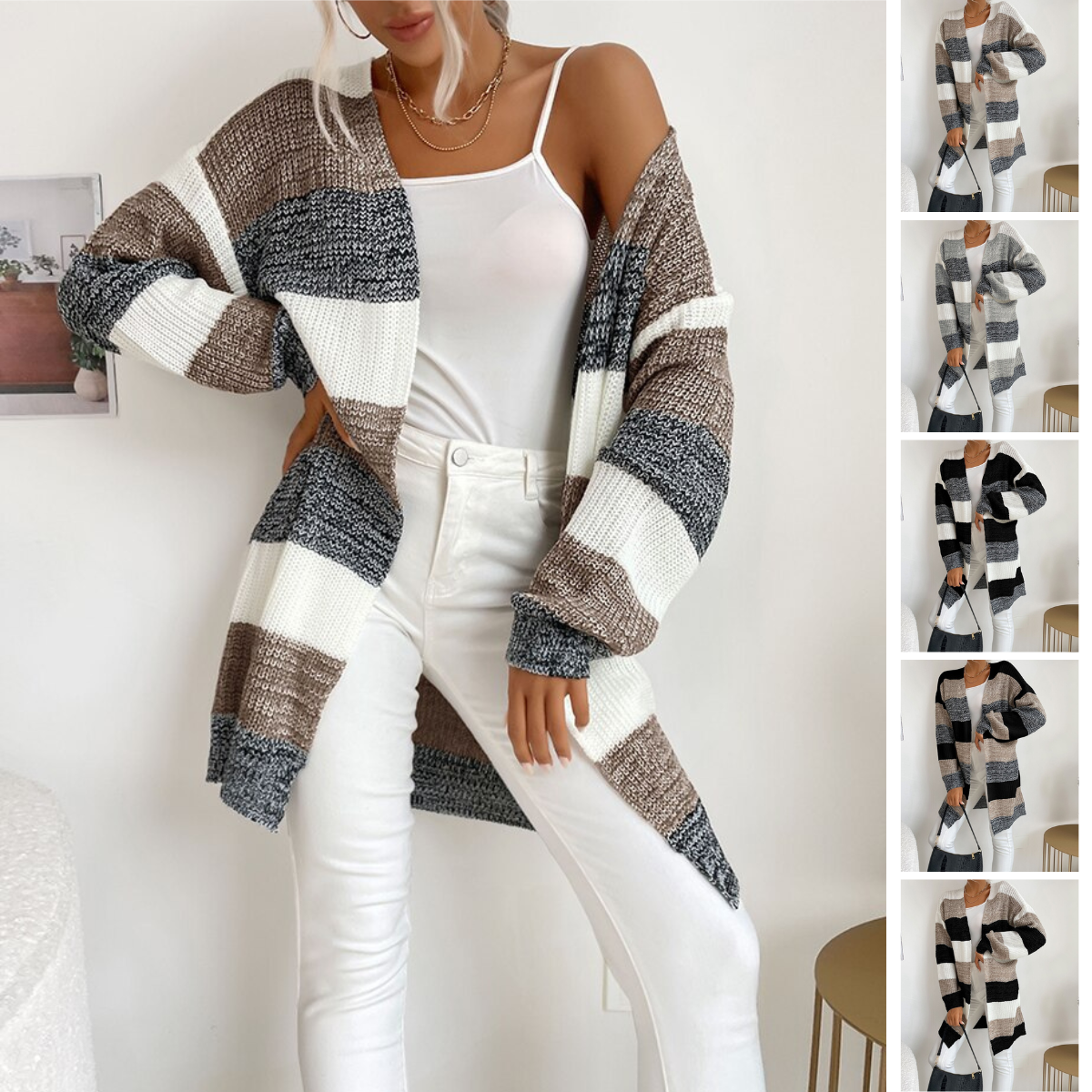 Strickjacke mit Langarm Für Gemütlichen Stil für Frauen