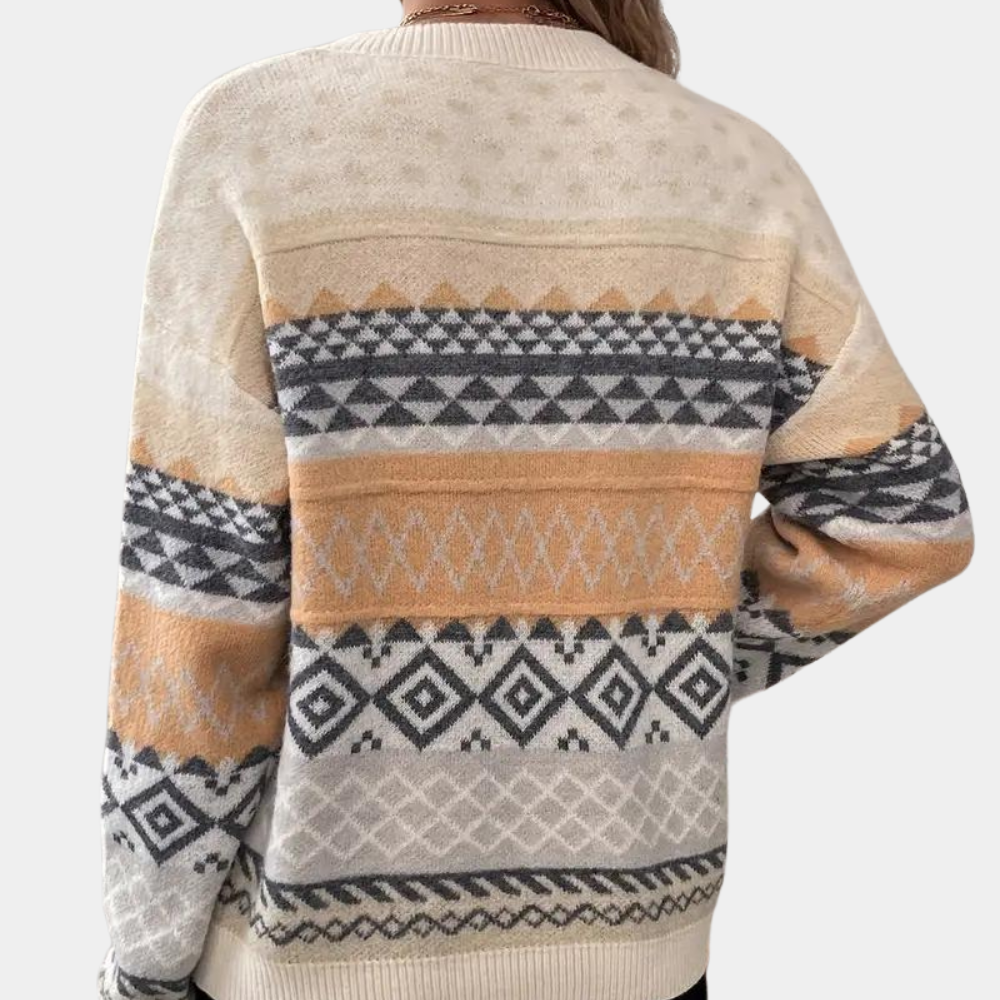 Stilvoller Strickpullover mit modernem Schnitt Für Frauen