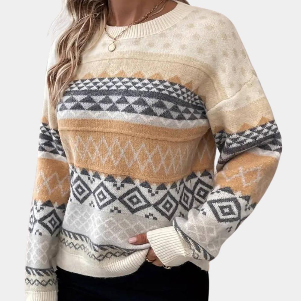 Stilvoller Strickpullover mit modernem Schnitt Für Frauen