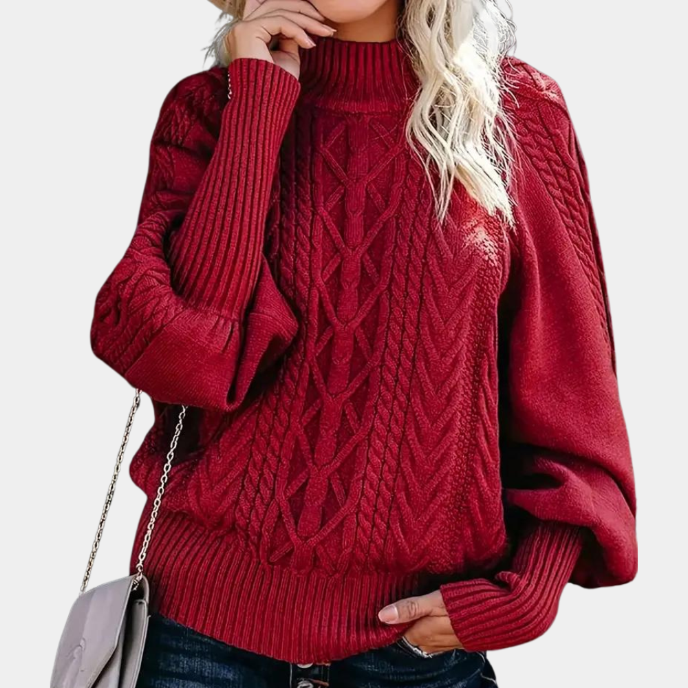 Stilvoller Strick-Damenpullover mit modernem Design Für Frauen