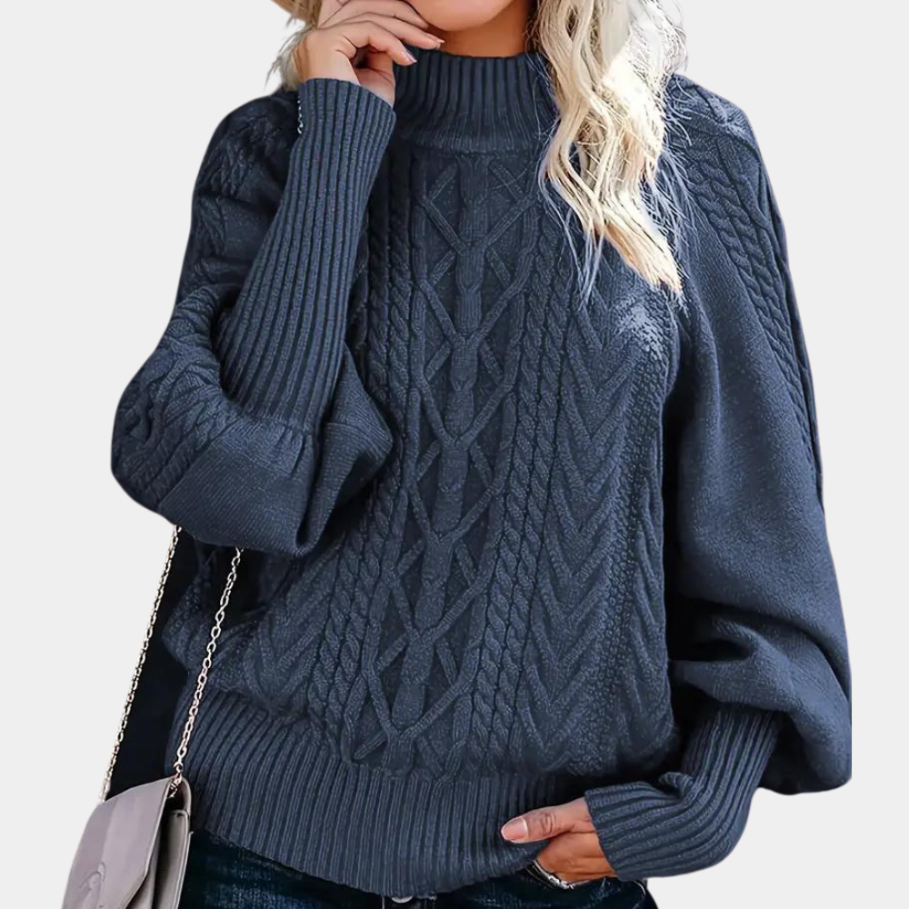 Stilvoller Strick-Damenpullover mit modernem Design Für Frauen