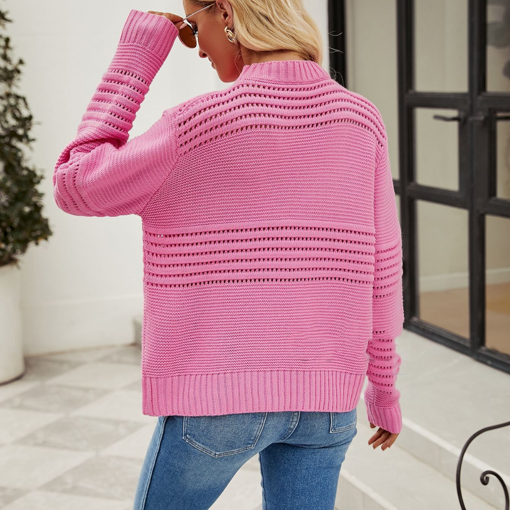 Bequemer Strickpullover mit lockerer Passform Für Frauen