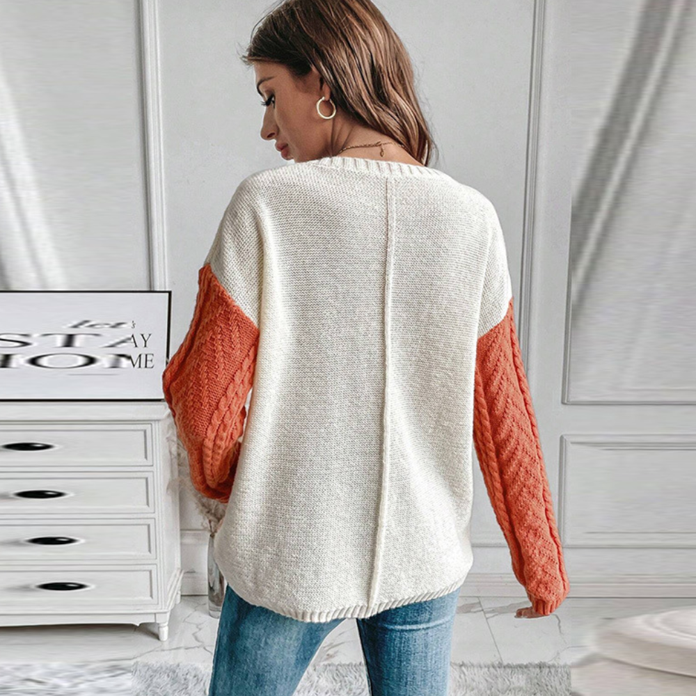 Trendige Strick-Damenpullover mit Drop-Shoulder-Design Für Frauen