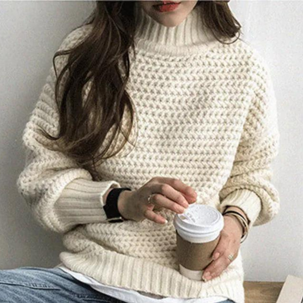 Klassischer Rollkragenpullover Für Zeitlosen Winterstil Für Frauen