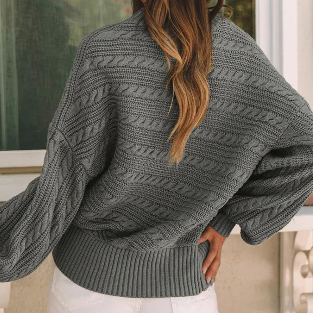 Weicher Strickpullover mit langen Ärmeln Für Frauen