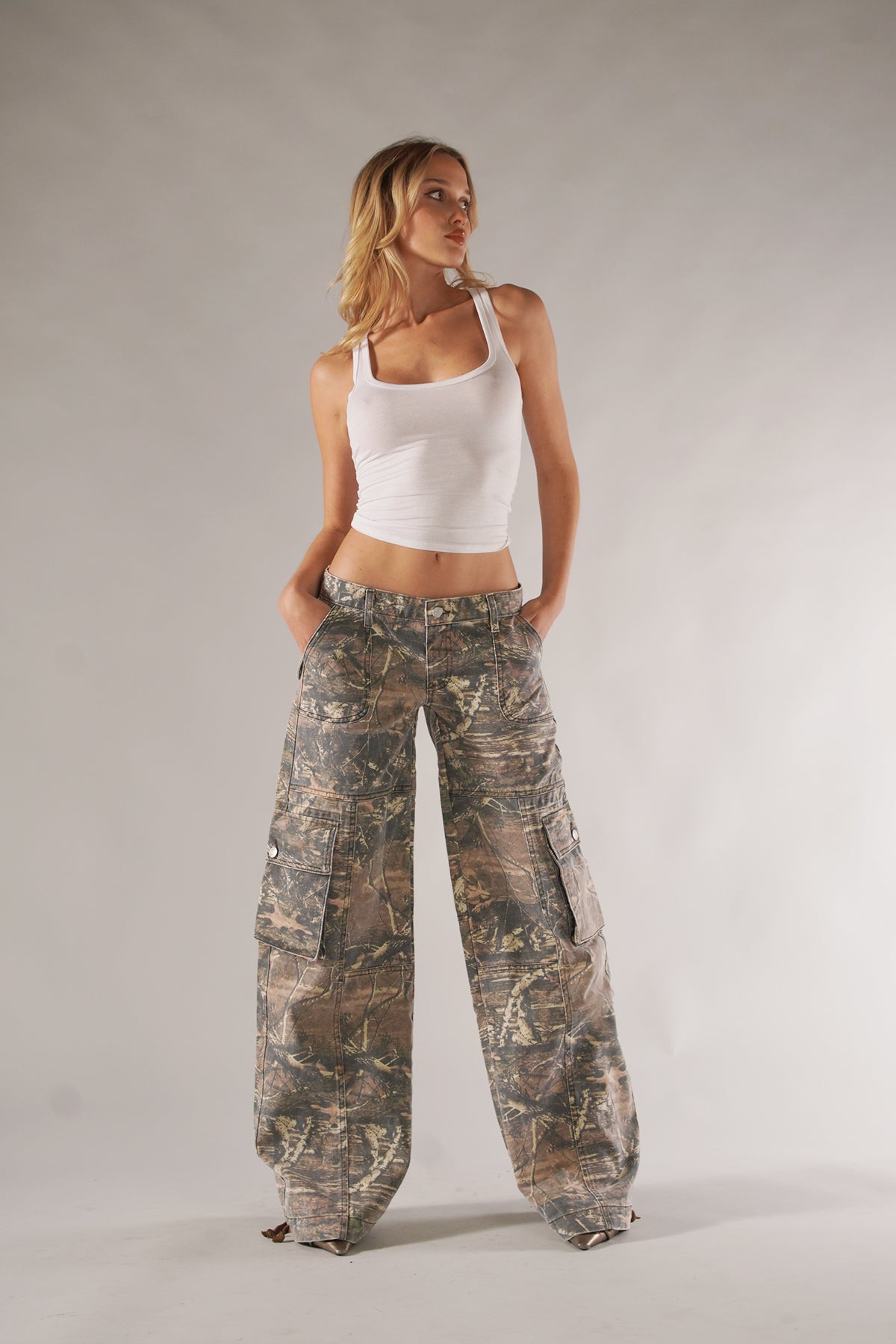 Malina Camo Cargo Pants