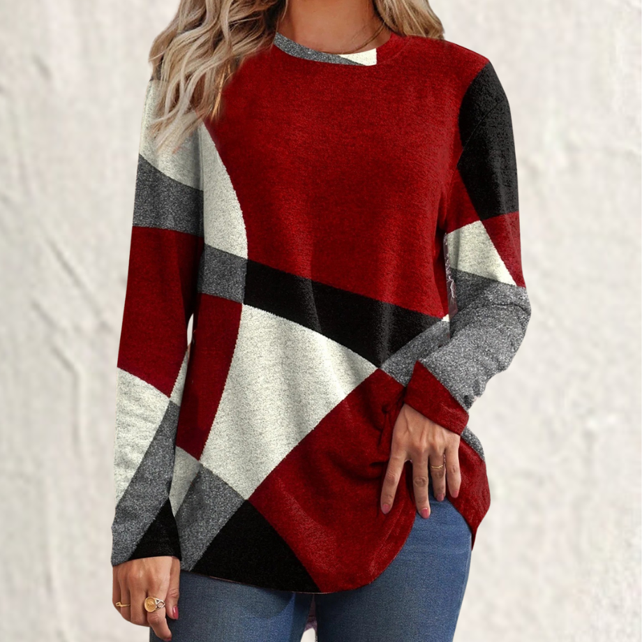 Colorblock Pullover Für Markanten Und Gemütlichen Stil Für Frauen