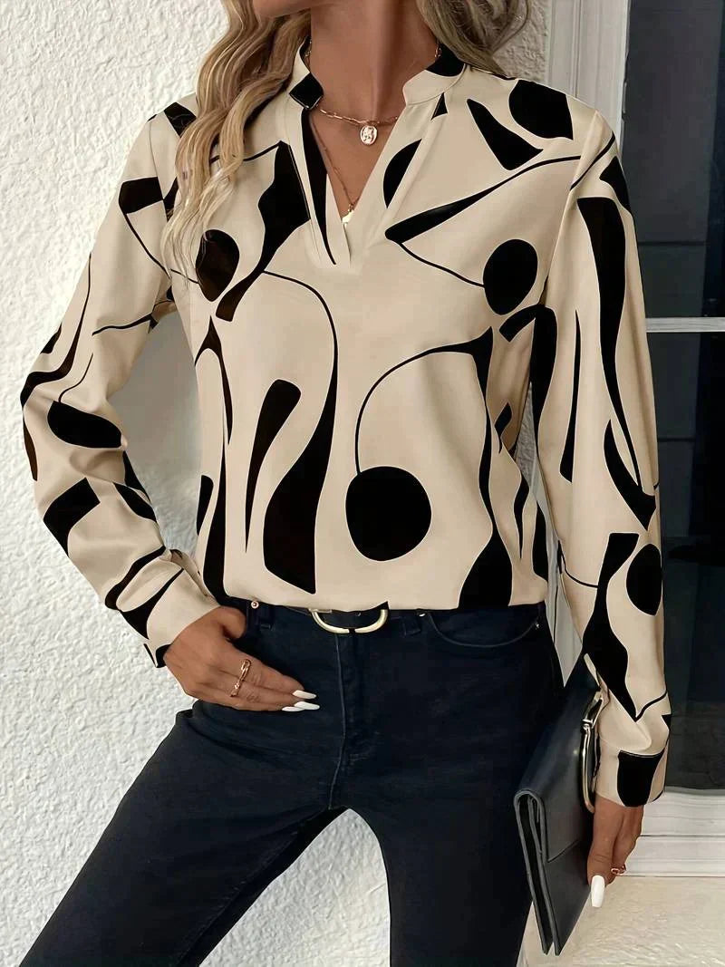 Elegante Bluse mit Print Für Frauen