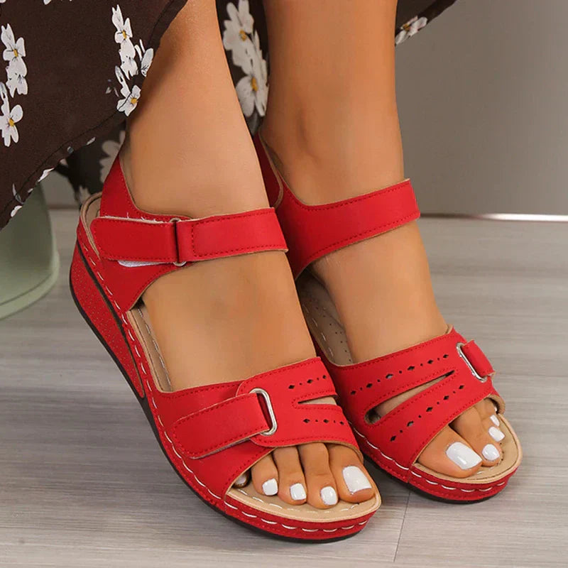 Rote Orthopädische Elegante Sandalen - Honey