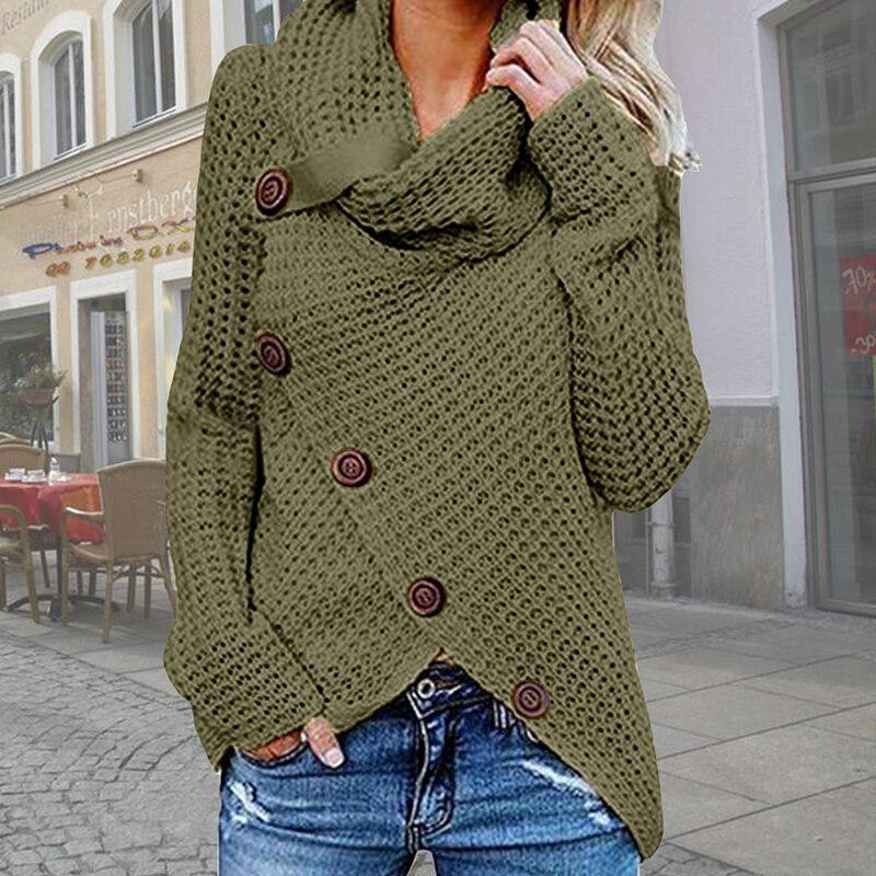 Stilvoller Asymmetrischer Pullover Für Frauen