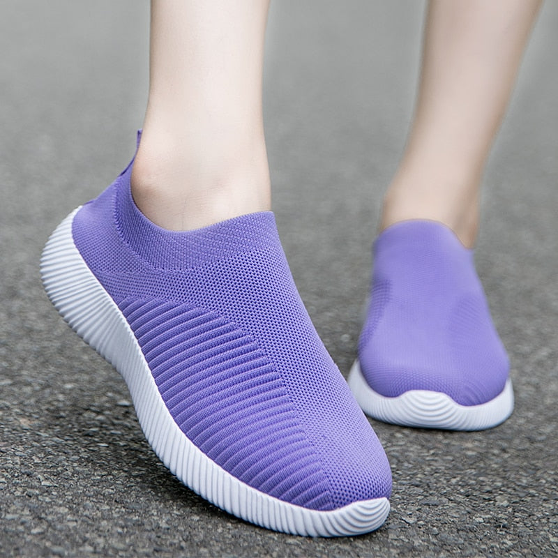 Ava - Rosa Slip-on Mesh Sneakers