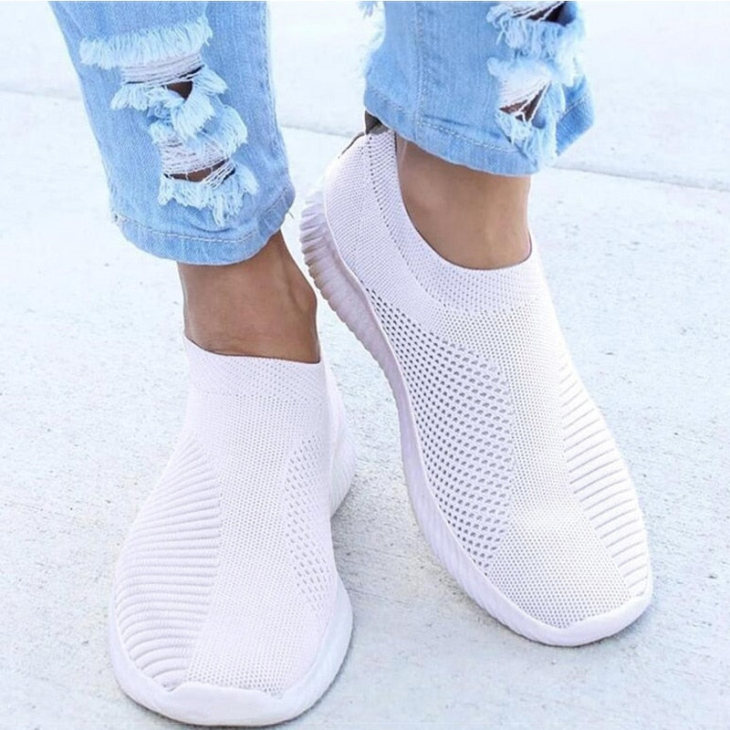 Ava - Rosa Slip-on Mesh Sneakers