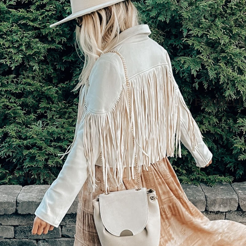 Cowgirl-jacke mit Spitzenbesatz für Damen