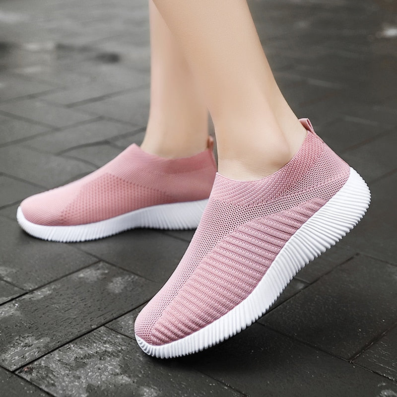 Ava - Rosa Slip-on Mesh Sneakers