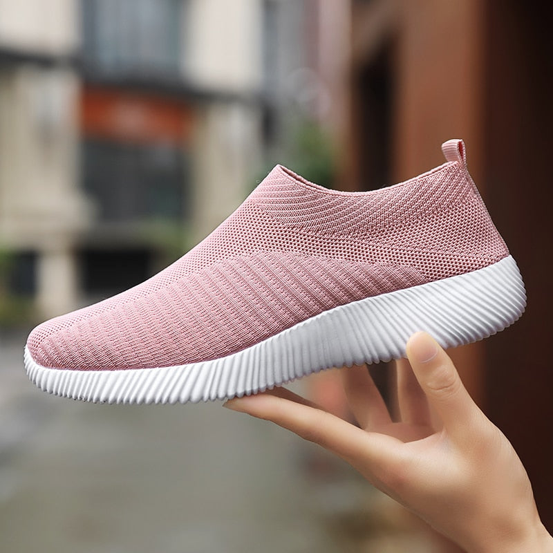 Ava - Rosa Slip-on Mesh Sneakers