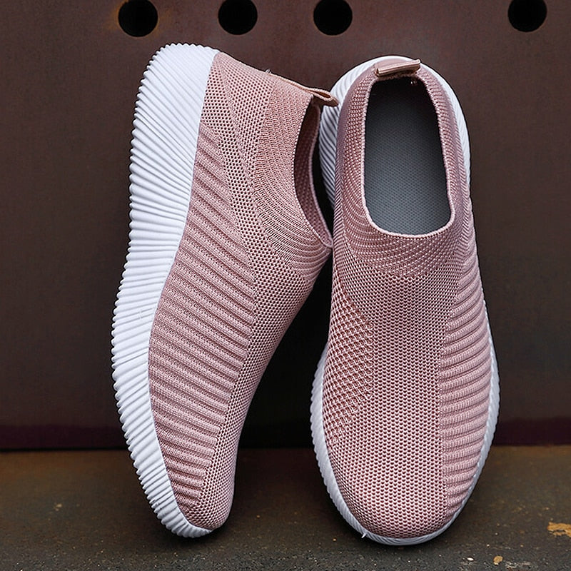 Ava - Rosa Slip-on Mesh Sneakers