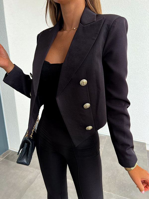 Stilvoller Cropped Blazer Für Moderne Eleganz Und Flair Für Frauen