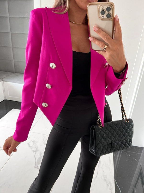 Stilvoller Cropped Blazer Für Moderne Eleganz Und Flair Für Frauen