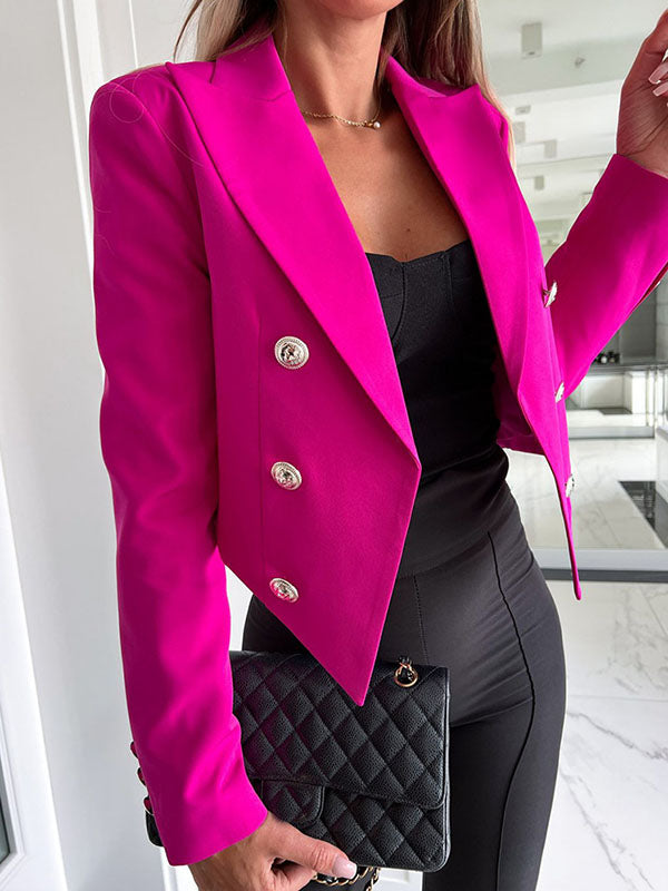 Stilvoller Cropped Blazer Für Moderne Eleganz Und Flair Für Frauen