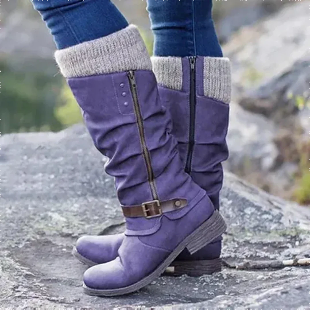 Joryanim | Damen Warme Winter Stiefel | Reißverschluss