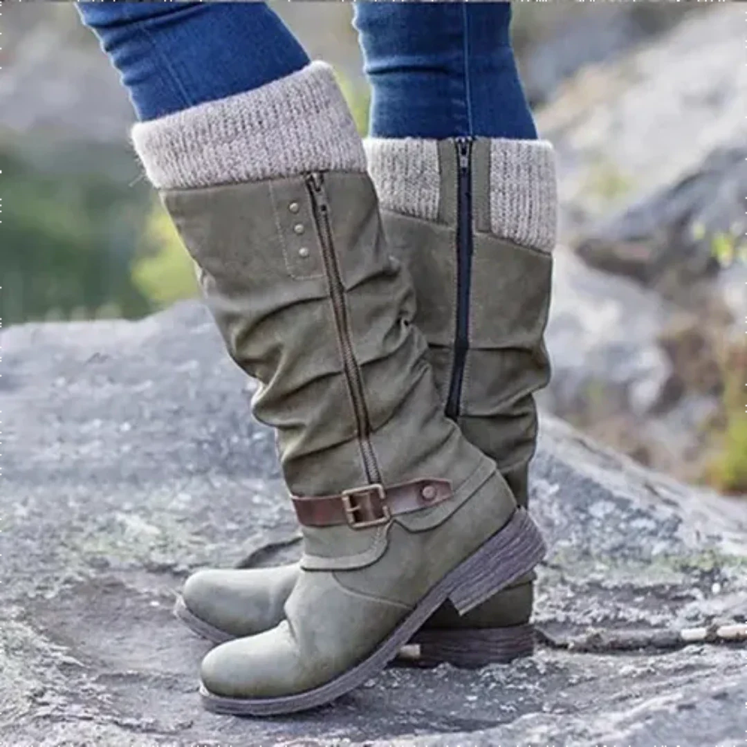 Joryanim | Damen Warme Winter Stiefel | Reißverschluss