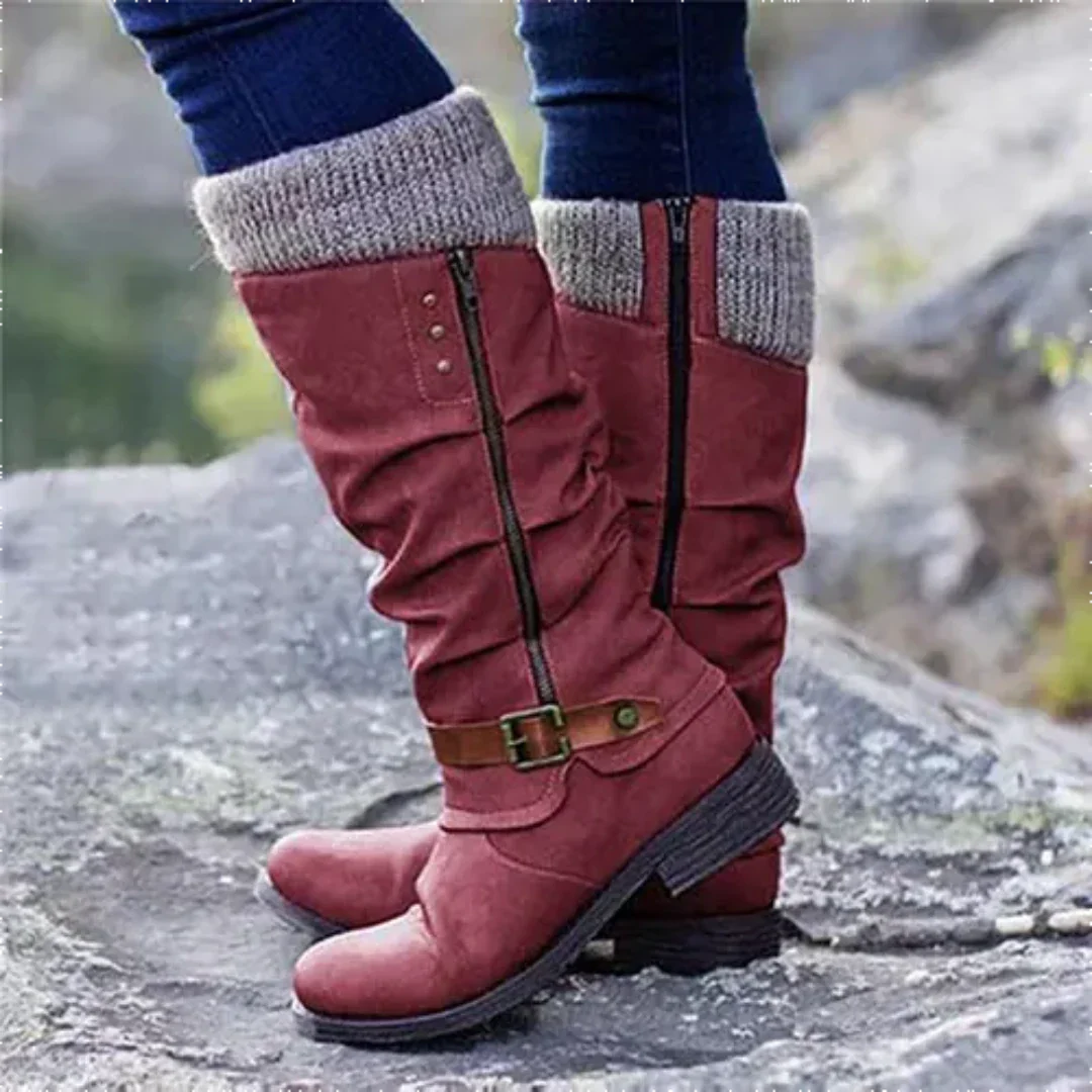 Joryanim | Damen Warme Winter Stiefel | Reißverschluss