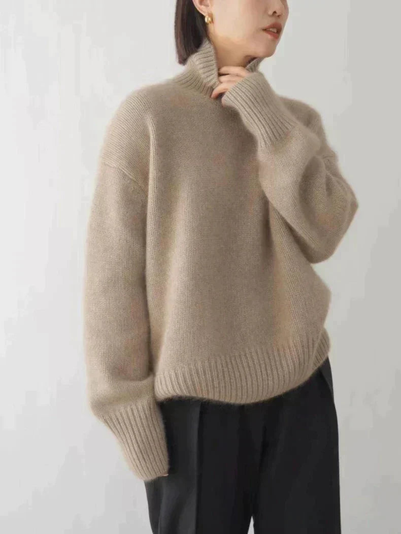 Eleganter Kaschmir-Rollkragenpullover