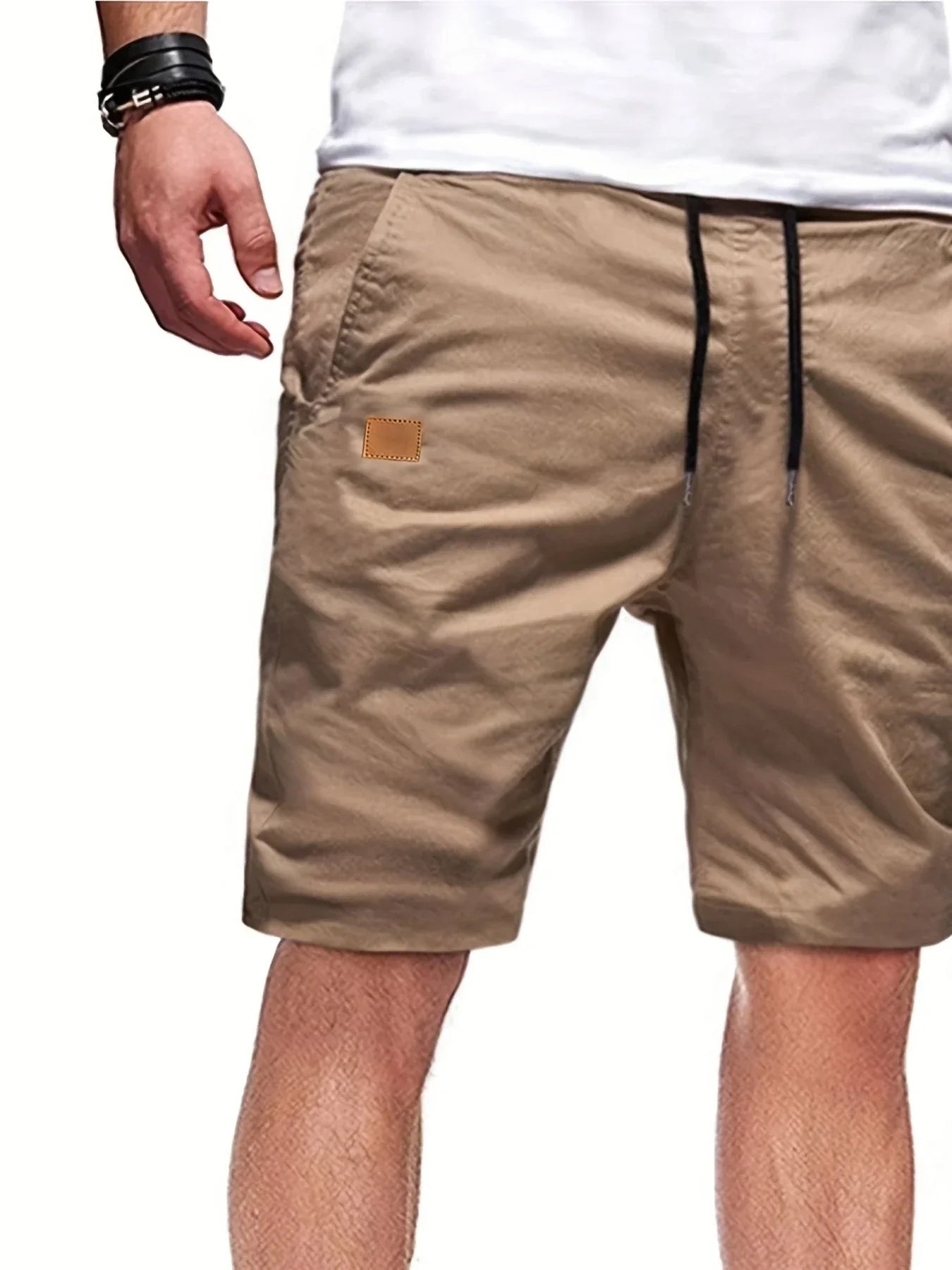 Kaye - Lässige Khaki-Cargoshorts