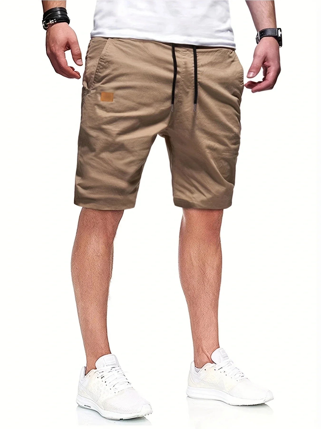 Kaye - Lässige Khaki-Cargoshorts