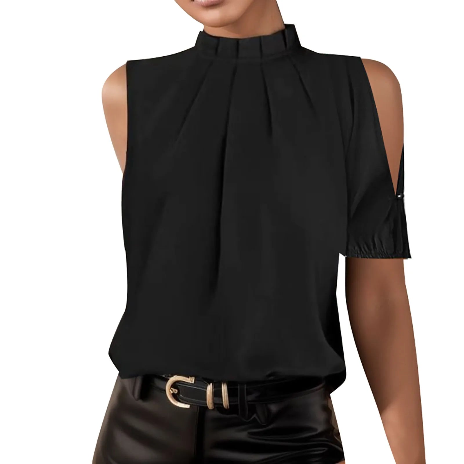 Schwarzes Off-Shoulder Top - Sophie