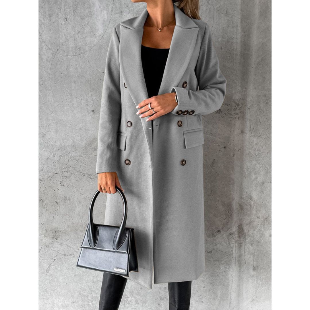 Nadinea | Damen Warme Trench Mantel | Lange