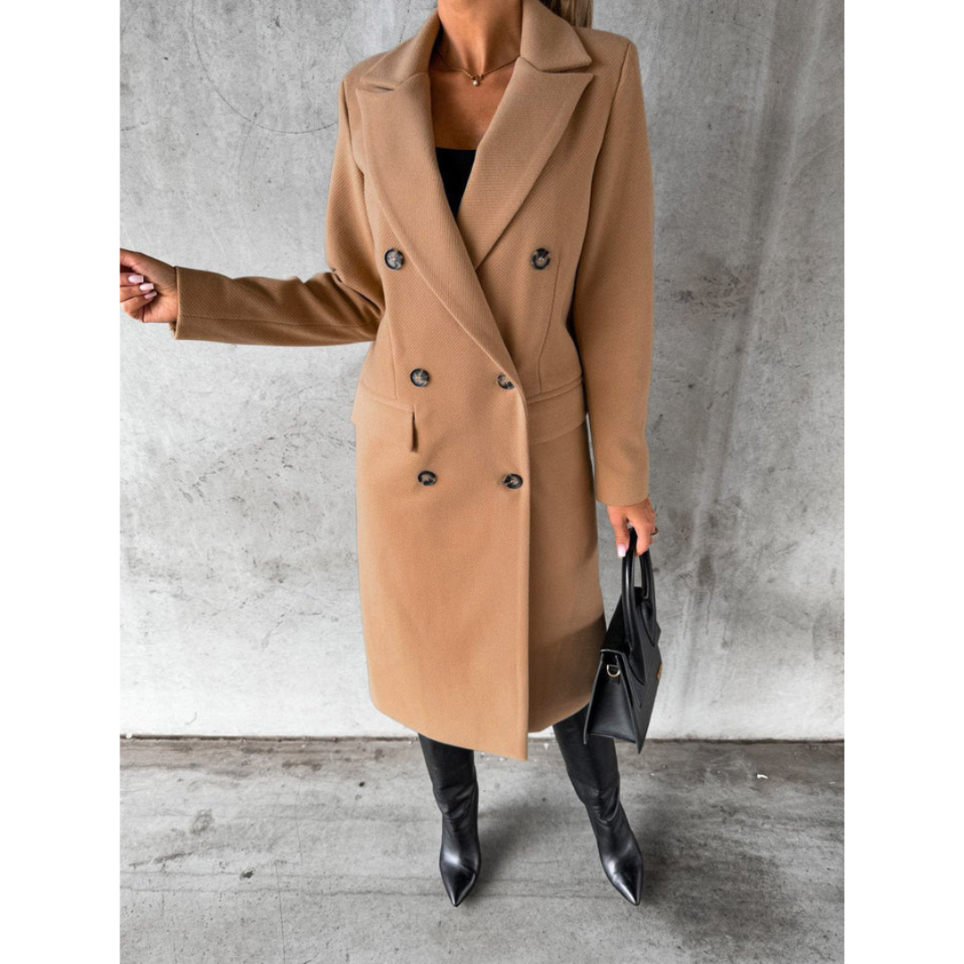 Nadinea | Damen Warme Trench Mantel | Lange