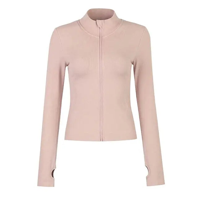 Angela - Rosa Slim Fit Sportjacke