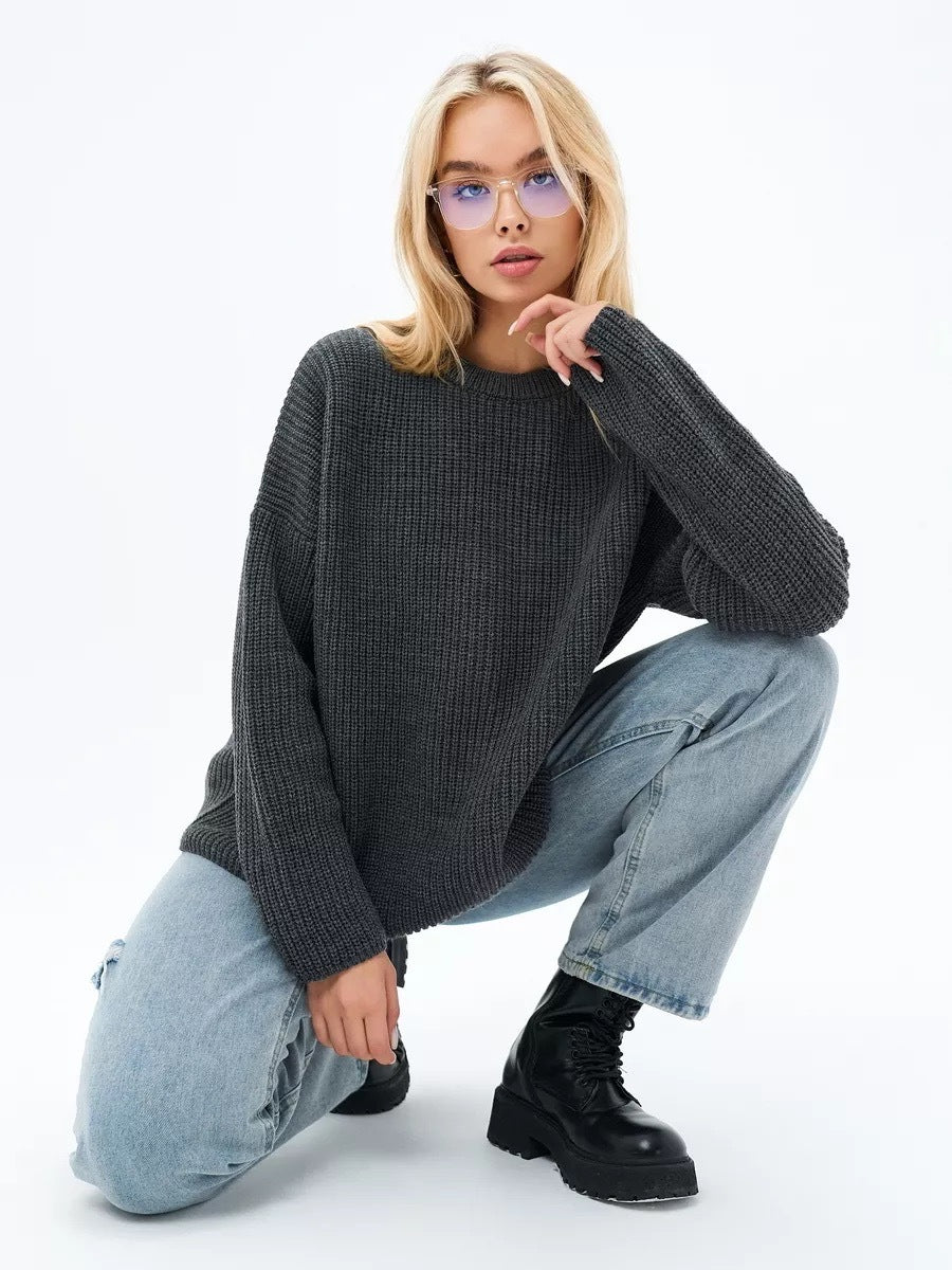 Entspannter Oversize-Strickpullover