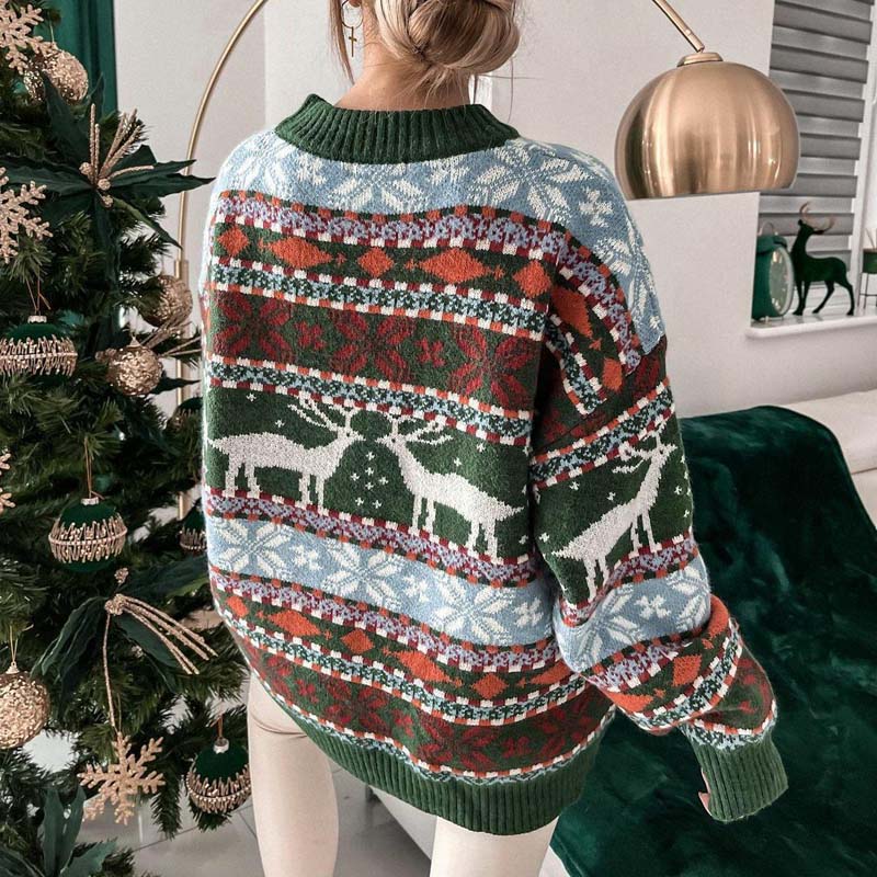 Vintage-Weihnachtspullover für einen Nostalgischen Look Für Frauen