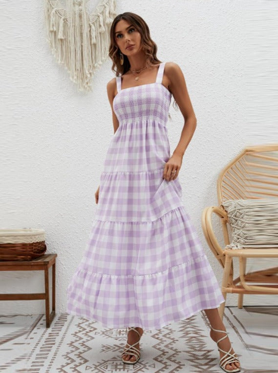 Kariertes Sommerkleid