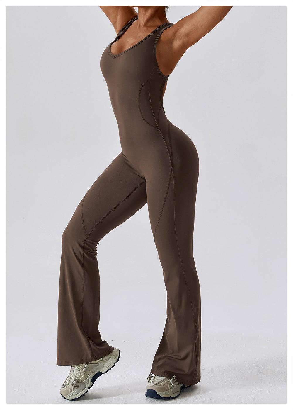 Cheyanna - Vielseitiger Grauer Jumpsuit