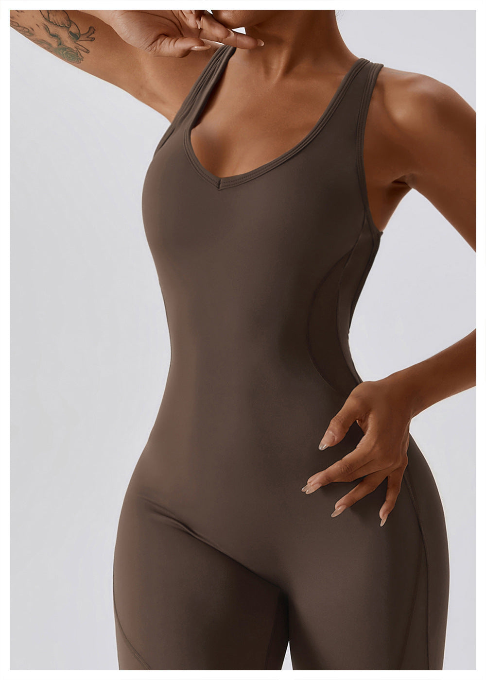 Cheyanna - Vielseitiger Grauer Jumpsuit