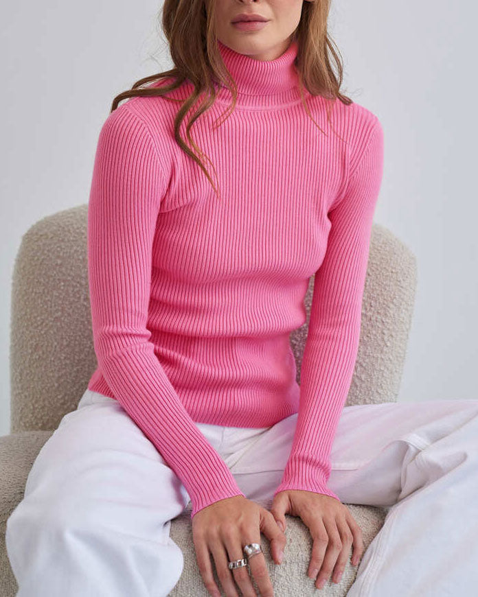 Juliet | Vielseitiger gestrickter Rollkragenpullover für Frauen