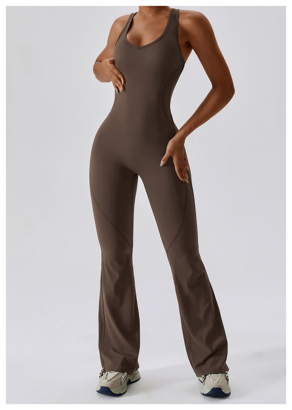 Cheyanna - Vielseitiger Grauer Jumpsuit