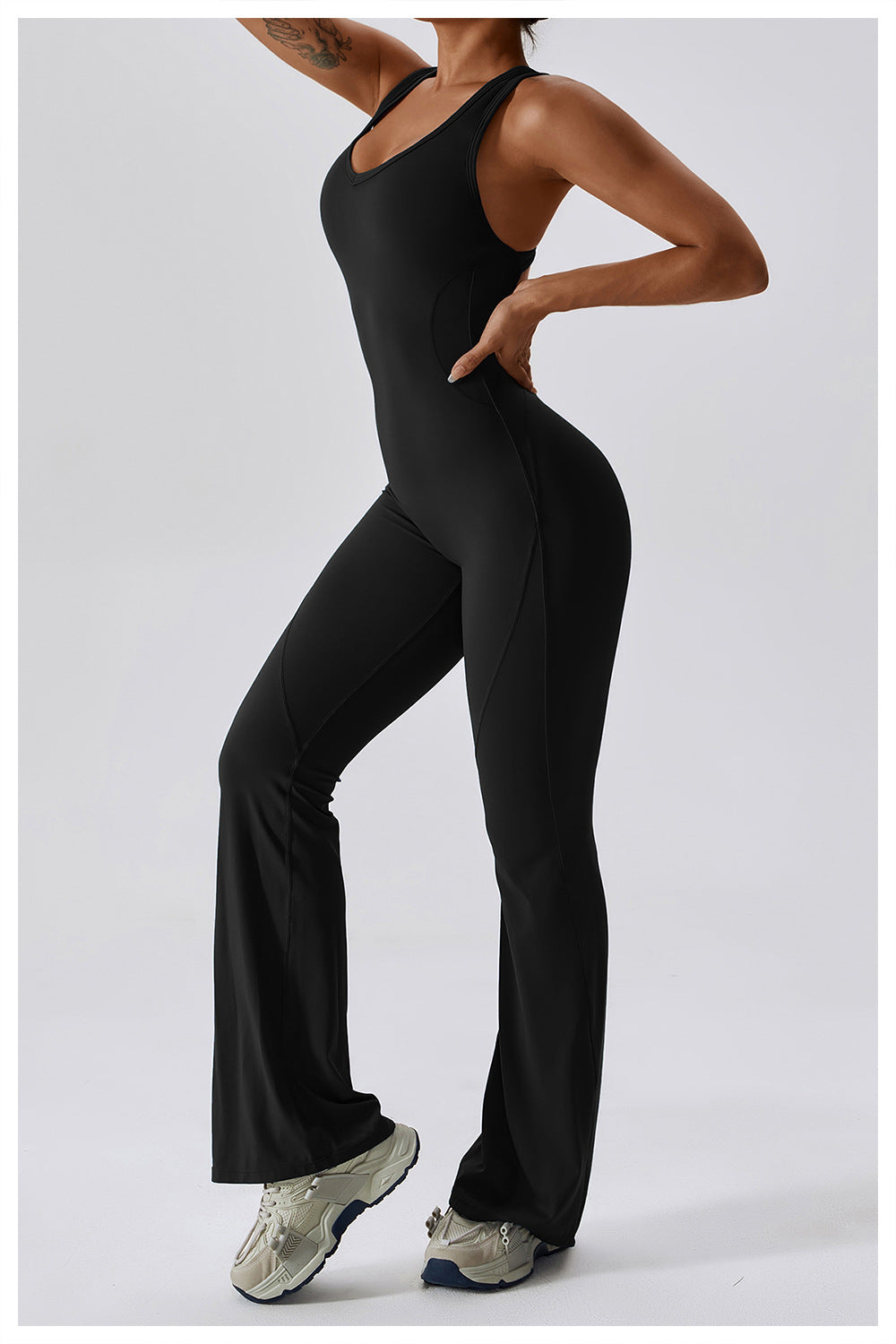 Cheyanna - Vielseitiger Grauer Jumpsuit