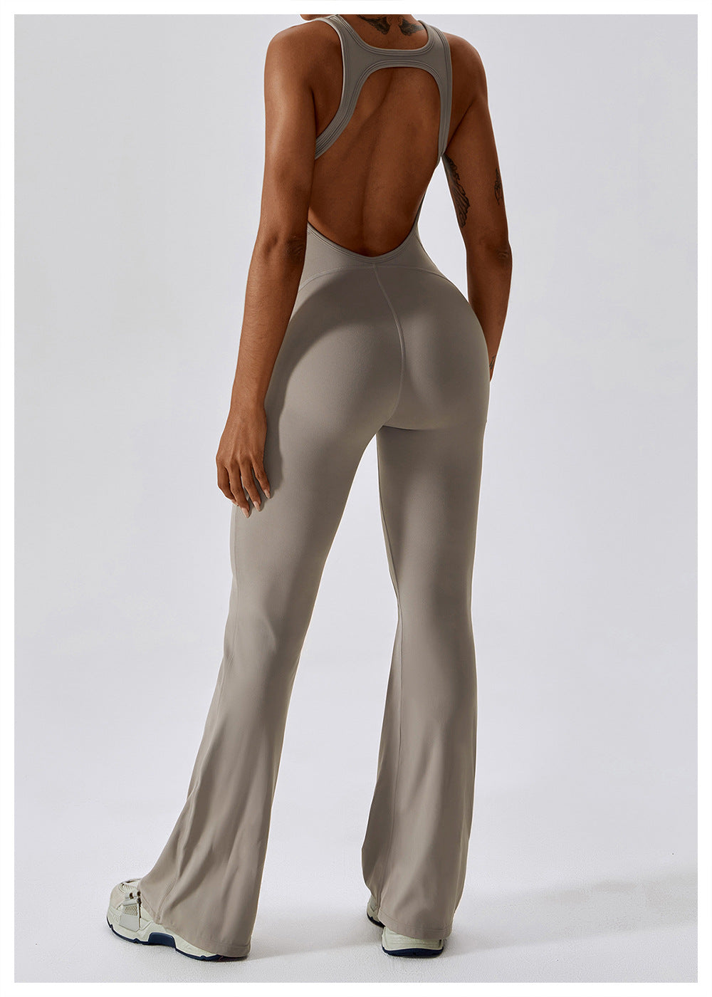 Cheyanna - Vielseitiger Grauer Jumpsuit