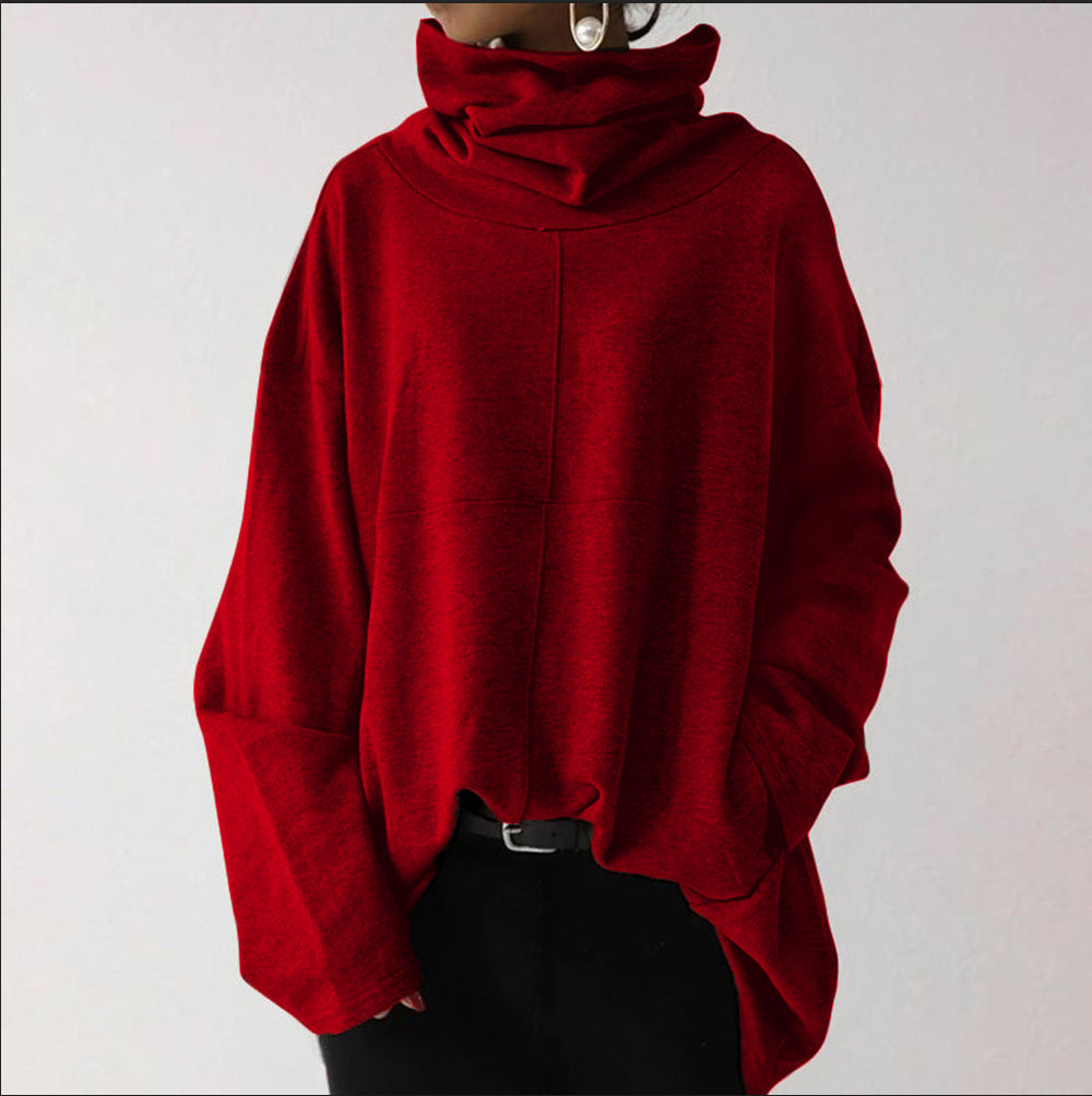 Eleganter Langarm-Rollkragenpullover Für Frauen