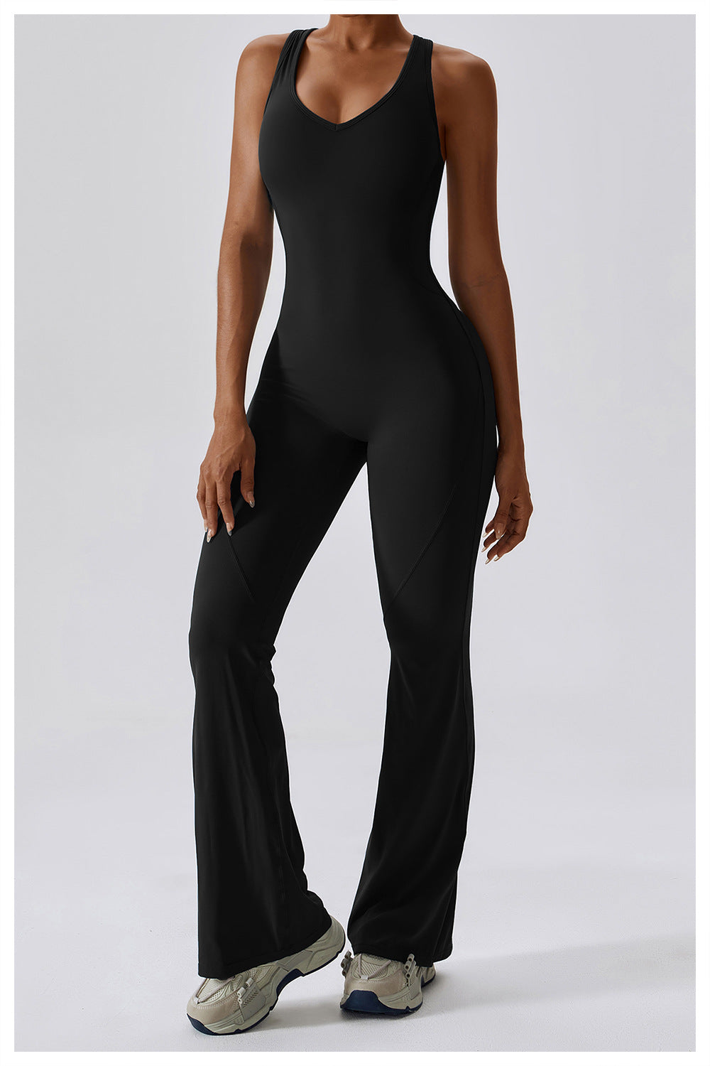 Cheyanna - Vielseitiger Grauer Jumpsuit