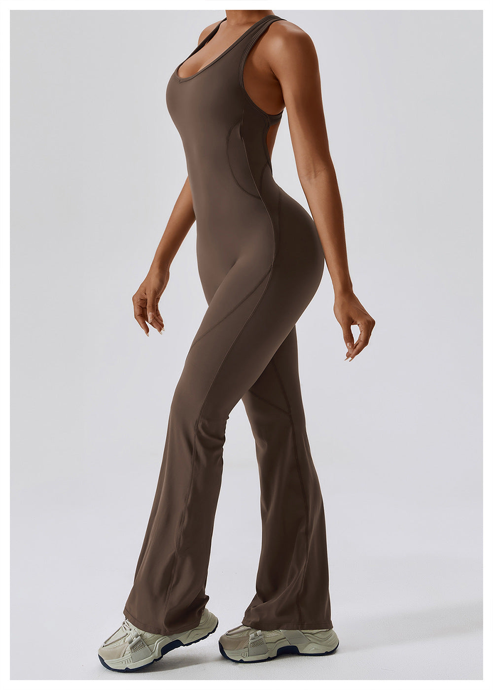 Cheyanna - Vielseitiger Grauer Jumpsuit